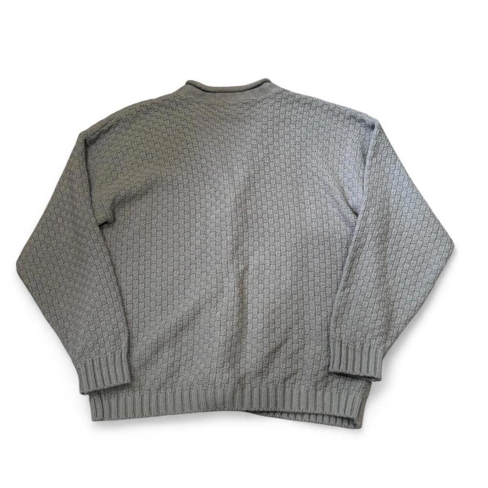 Vintage White Stag 100% acrylic cable knit cardigan - Picture 2 of 6